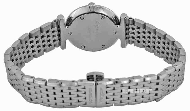 Longines La Grande Classique Diamonds White Dial Silver Steel Strap Watch for Women - L4.209.4.87.6