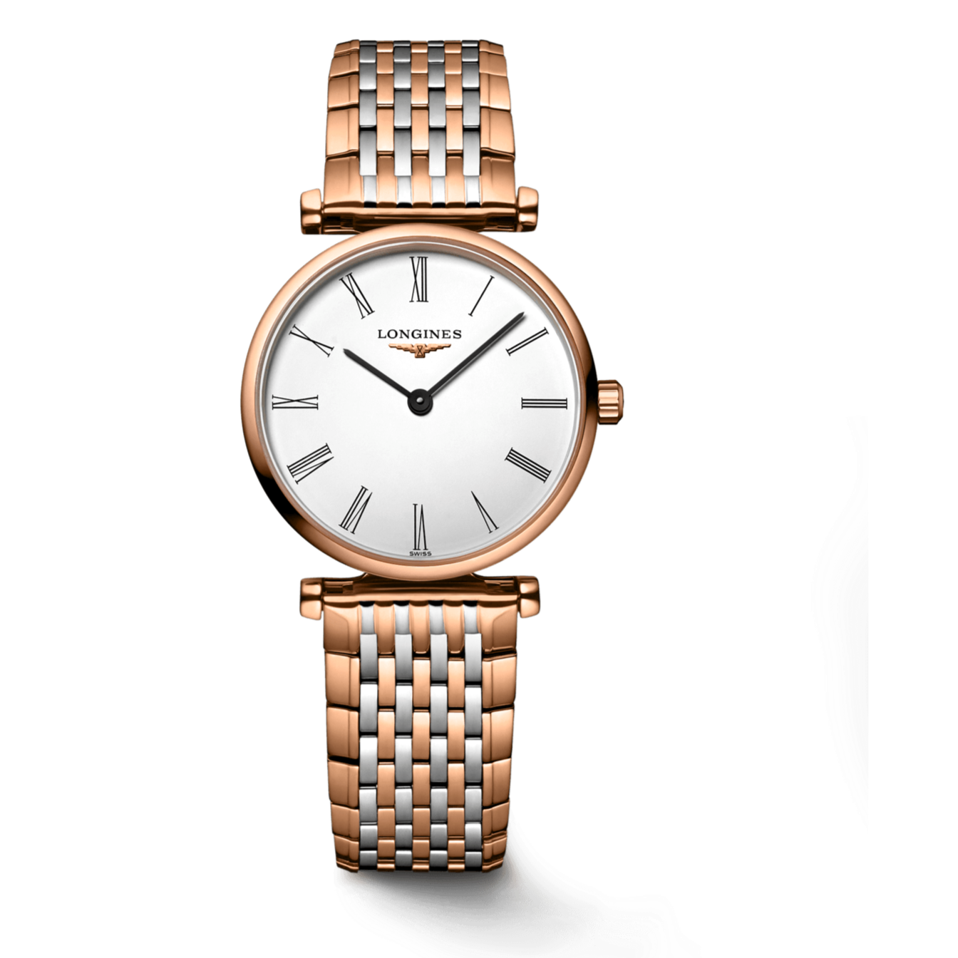 Longines La Grande Classique De Longines White Dial Two Tone Steel Strap Watch for Women - L4.209.1.92.7
