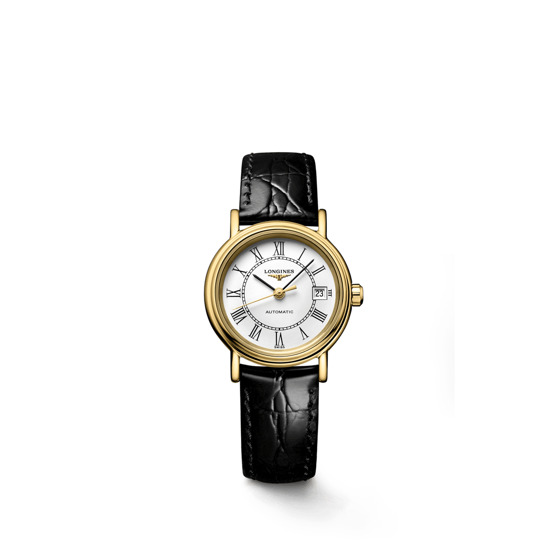 Longines Presence Automatic White Dial Black Watch for Women - L4.321.2.11.2