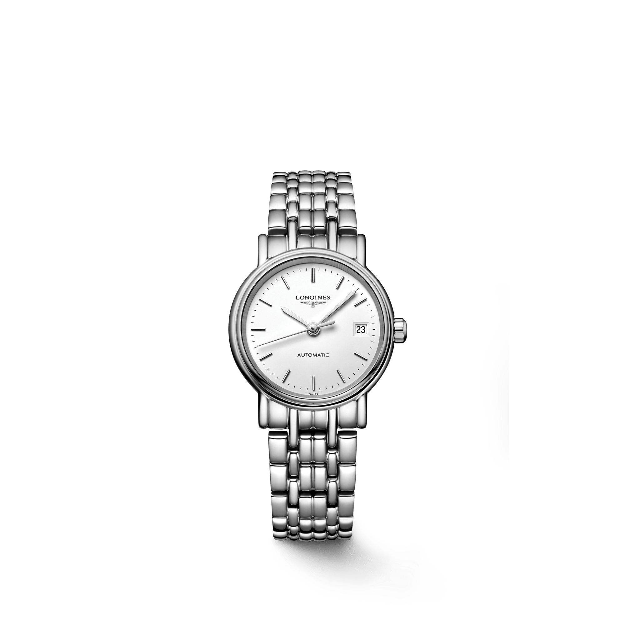 Longines Presence 25.5mm Automatic Stainless Steel Watch for Women - L4.321.4.12.6