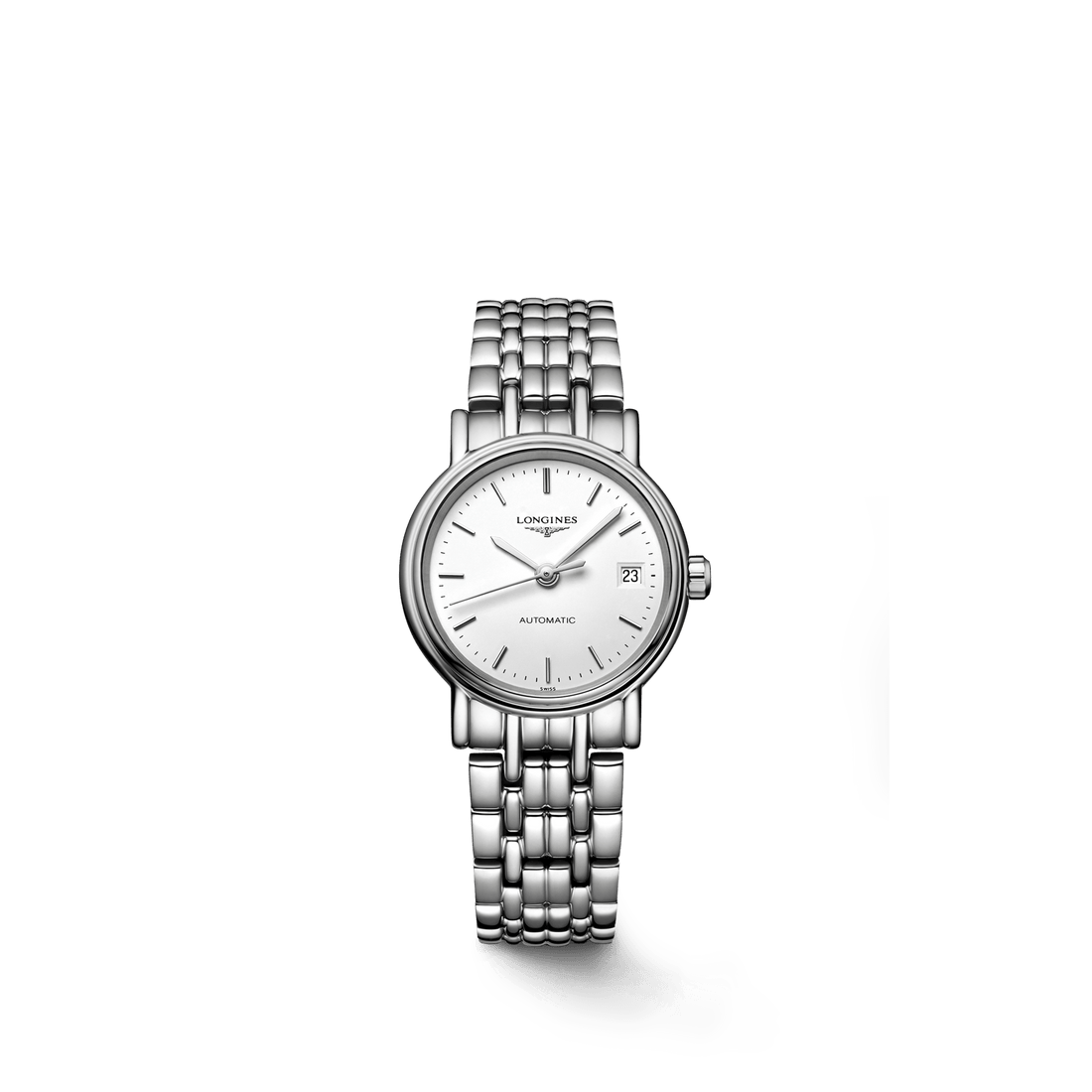 Longines Presence 25.5mm Automatic Stainless Steel Watch for Women - L4.321.4.12.6
