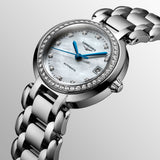 Longines PrimaLuna 26.5mm Automatic White Mother of Pearl Dial Silver Stainless Steel Watch for Women - L8.111.0.87.6