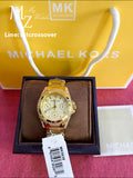 Michael Kors Blair Gold Dial Gold Steel Strap Watch for Women - MK5639