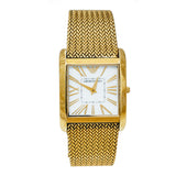 Emporio Armani Mother of Pearl Dial Gold Mesh Bracelet Watch For Men - AR2016