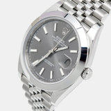 Rolex Datejust 41 Oyster Grey Dial Silver Oystersteel Bracelet Watch for Men - M126300-0008