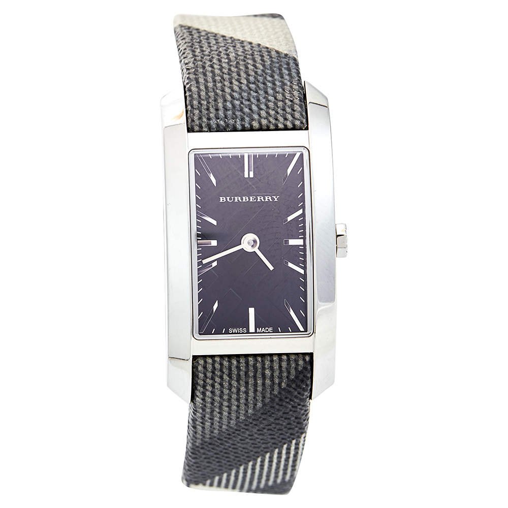 Burberry The Pioneer Black Dial Leather Strap Watch for Women - BU9505