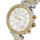 Michael Kors Parker White Dial Two Tone Steel Strap Watch for Women - MK5626