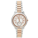 Michael Kors Madelyn Silver Dial Two Tone Steel Strap Watch for Women - MK6288