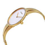 Calvin Klein Drift Silver Dial Gold Steel Strap Watch for Women - K6S2N516