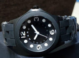 Marc Jacobs Pelly Black Dial Black Silicone Strap Watch for Women - MBM2528