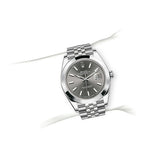 Rolex Datejust 41 Oyster Grey Dial Silver Oystersteel Bracelet Watch for Men - M126300-0008