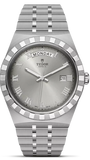 Tudor Royal Day Date Diamonds Automatic Silver Dial Silver Steel Strap Watch for Men - M28600-0002
