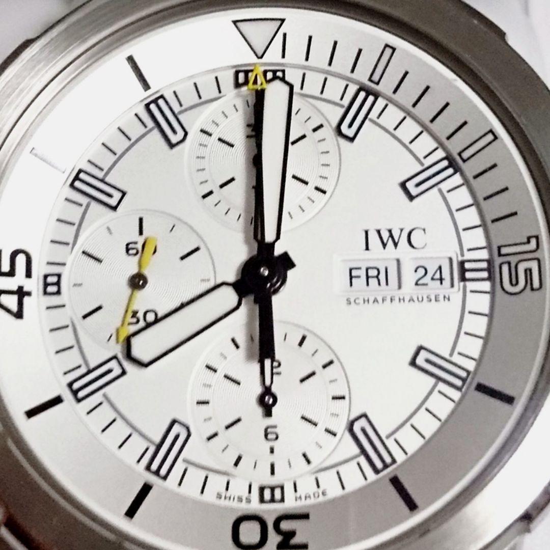 IWC Aquatimer Chronograph White Dial Black Rubber Strap Watch for Men - IW376801