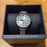 Marc Jacobs Betty White Dial Brown Leather Strap Watch for Women - MJ1480