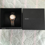 Marc Jacobs Mini Amy White Dial Silver Steel Strap Watch for Women - MBM3055