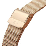 Daniel Wellington Petite Rose Gold Dial Rose Gold Mesh Strap Watch For Women - DW00100472