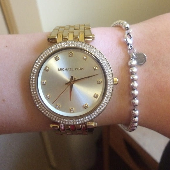 Michael Kors Darci Gold Dial Gold Stainless Steel Strap Watch for Women - MK3216