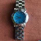 Marc Jacobs Amy Blue Dial Silver Steel Strap Watch for Women - MBM3272