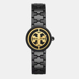 Tory Burch Reva Black Dial Black Steel Strap Watch for Women - TBW4038
