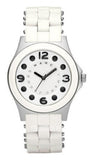 Marc Jacobs Perry White Dial White Silicone Strap Watch for Women - MBM2533