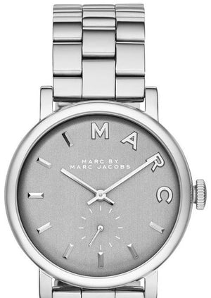 Marc Jacobs Baker Grey Dial Silver Steel Strap Watch for Women - MBM8630