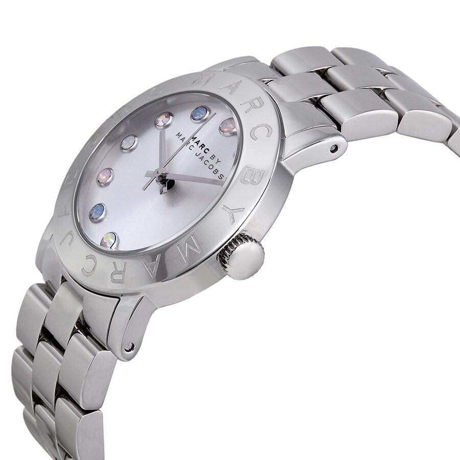 Marc Jacobs Amy Dexter Silver Dial Silver Steel Strap Watch for Women - MBM3214