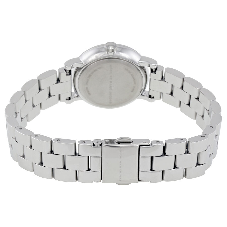 Marc Jacobs Baker Dexter White Dial Silver Steel Strap Watch for Women - MBM3423
