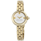 Marc Jacobs Courtney White Dial Gold Steel Strap Watch for Women - MJ3457