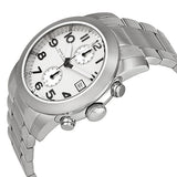 Marc Jacobs Larry Chronograph White Dial Silver Steel Strap Watch for Men - MBM5030