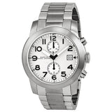 Marc Jacobs Larry Chronograph White Dial Silver Steel Strap Watch for Men - MBM5030