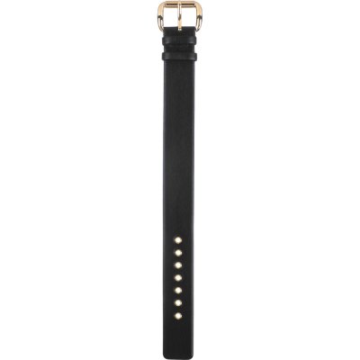 Marc Jacobs Amy Black Dial Black Leather Strap Watch for Women - MBM1154