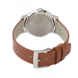 Marc Jacobs Baker White Dial Brown Leather Strap Watch for Women - MBM1265