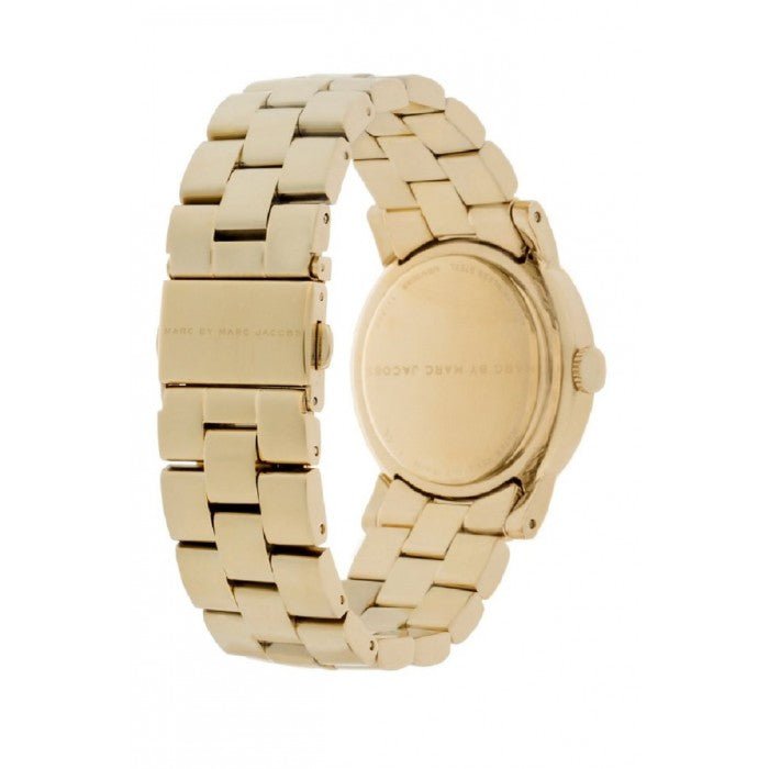 Marc Jacobs Amy White Dial Gold Steel Strap Watch for Women - MBM3056