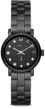 Marc Jacobs Marc Black Dial Black Steel Strap Watch for Women - MBM8673