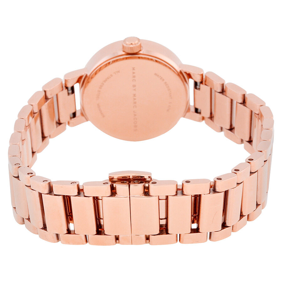 Marc Jacobs Peggy Rose Gold Dial Rose Gold Steel Strap Watch for Women - MBM3406