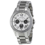 Marc Jacobs Marc Chronograph Silver Dial Silver Steel Strap Watch for Men - MBM3155