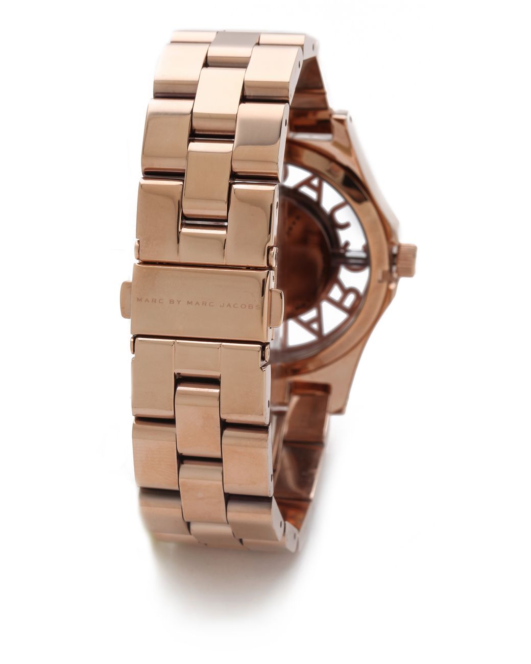 Marc Jacobs Henry Rose Gold Dial Rose Gold Steel Strap Watch for Women - MBM3293