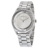 Marc Jacobs Tether Transparent Silver Dial Silver Steel Strap Watch for Women - MBM3412