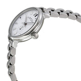 Marc Jacobs Sally White Dial Silver Steel Strap Watch for Women - MBM8642