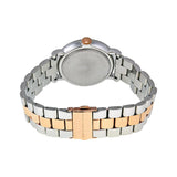 Marc Jacobs Baker White Dial Two Tone Steel Strap Watch for Women - MBM3312