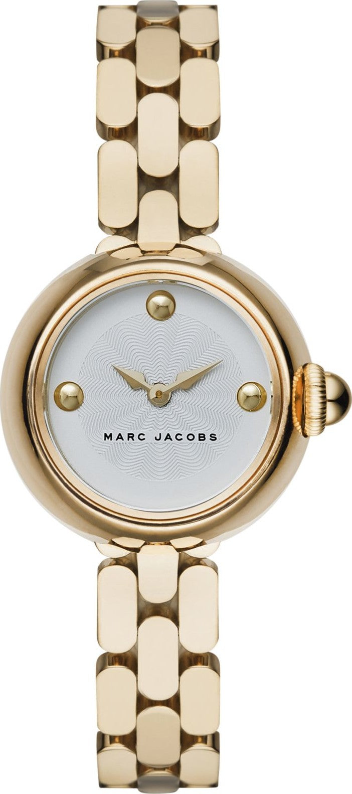Marc Jacobs Courtney White Dial Gold Steel Strap Watch for Women - MJ3457