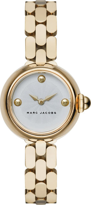 Marc Jacobs Courtney White Dial Gold Steel Strap Watch for Women - MJ3457