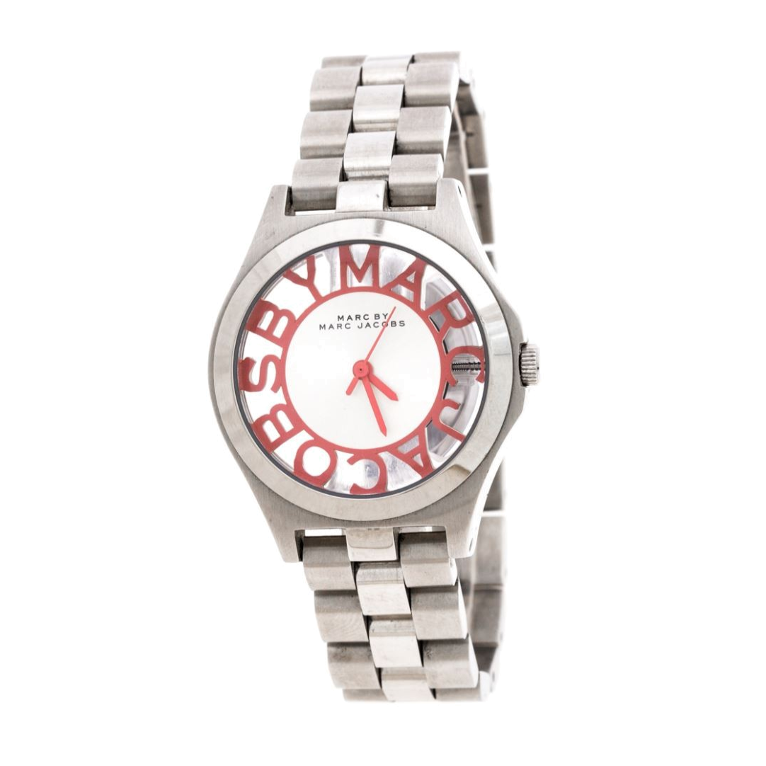 Marc Jacobs Henry Silver Dial Silver Steel Strap Watch for Women - MBM3294