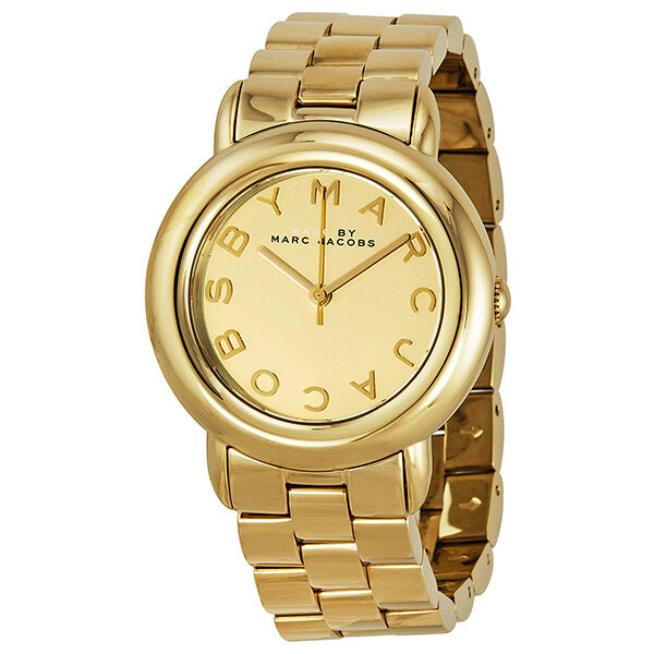 Marc Jacobs Marci Gold Dial Gold Steel Strap Watch for Women - MBM3098