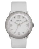 Marc Jacobs Blade White Dial White Leather Strap Watch for Women - MBM1223