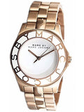 Marc Jacobs Blade White Dial Gold Steel Strap Watch for Women - MBM3050