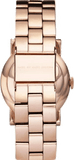 Marc Jacobs Amy White Dial Rose Gold Steel Strap Watch for Women - MBM3077
