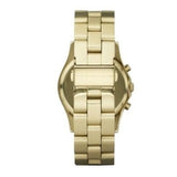 Marc Jacobs Henry Chronograph Gold Dial Gold Steel Strap Watch for Women - MBM3105