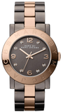 Marc Jacobs Amy Grey Dial Two Tone Steel Strap Watch for Women - MBM3195