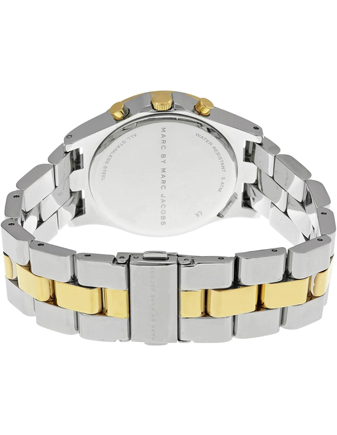 Marc Jacobs Henry Chronograph Silver Dial Two Tone Steel Strap Watch for Women - MBM3197